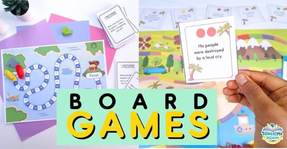 Islamic board games for kids, prophets and mothers of the believers