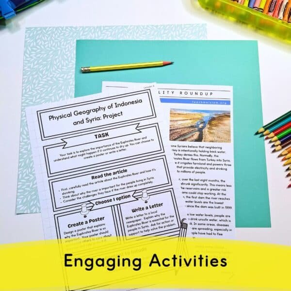 engaging activities such as worksheets and challenges