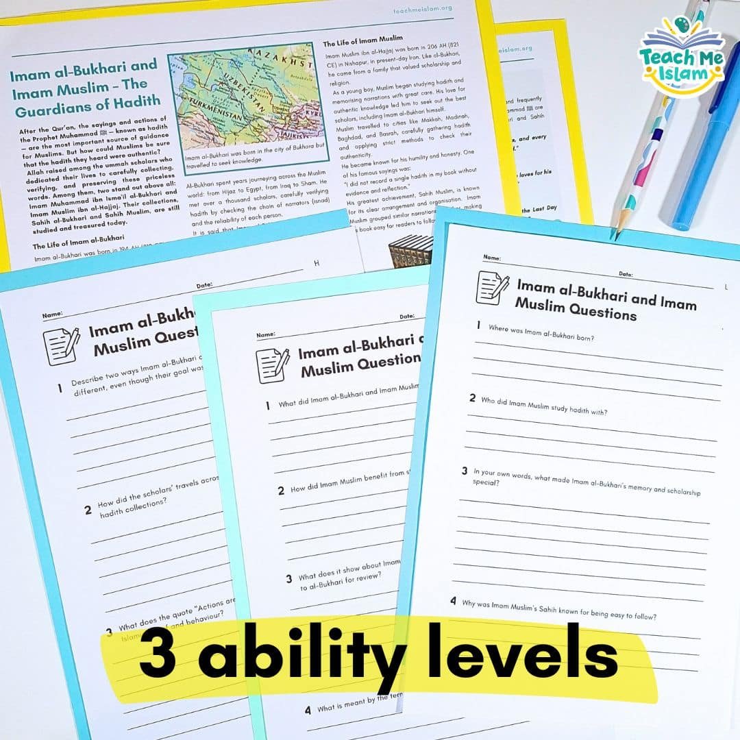 Muslim Scholars Reading Pack – Comprehension & English Skills (KS3 ...
