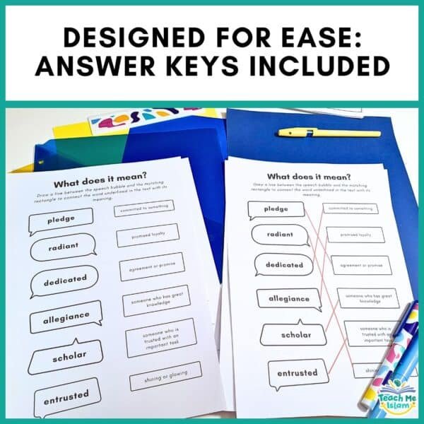 Muadh ibn Jabal answer keys