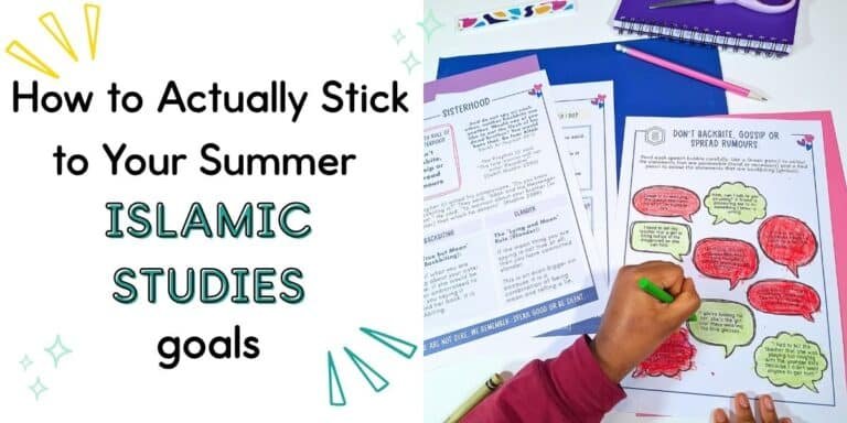 Tips for planning a summer islamic studies routine for kids