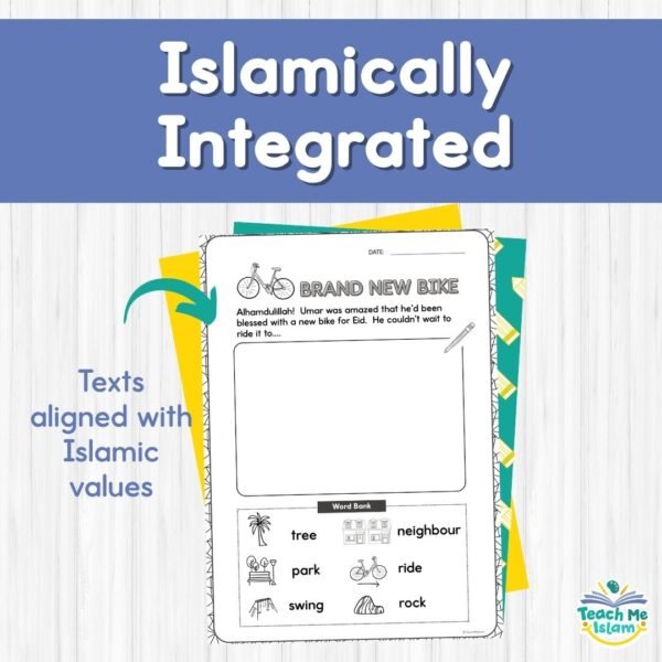 Transport-Themed Islamic Guided Writing Pack