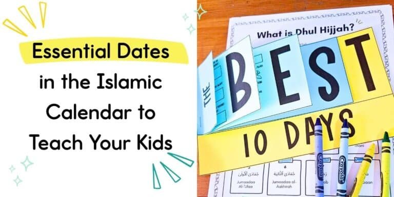 an interactive folding paper project with large letters spelling "BEST" over a yellow banner that reads "10 DAYS," placed over calendar worksheets and crayons.