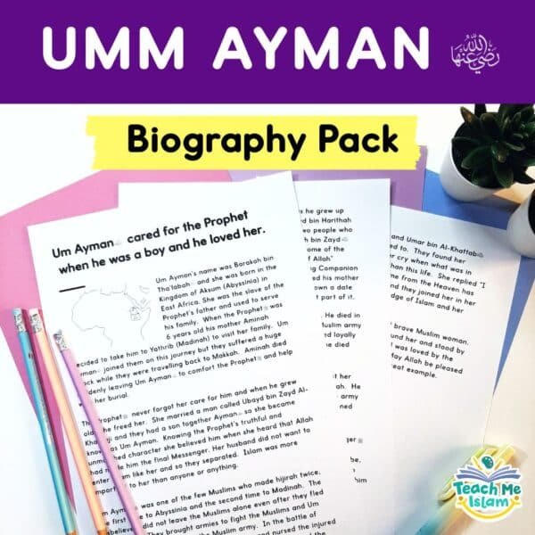 Um Ayman Biography & Activity Pack | Great Women of Islam